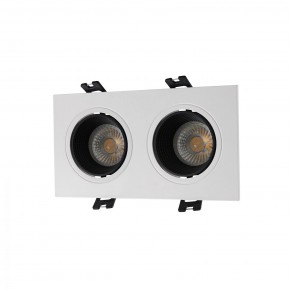 DK3072-WH+BK Встраиваемый светильник, IP 20, 10 Вт, GU5.3, LED, белый/черный, пластик в Нытве - nytva.ok-mebel.com | фото
