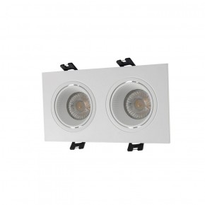 DK3072-WH Встраиваемый светильник, IP 20, 10 Вт, GU5.3, LED, белый/белый, пластик в Нытве - nytva.ok-mebel.com | фото