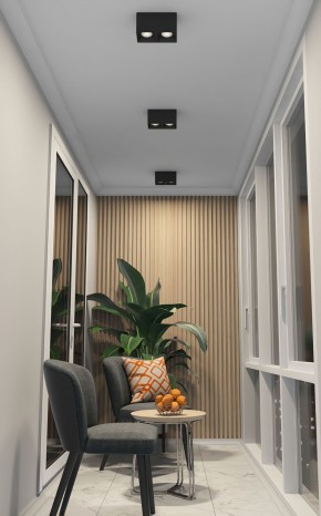 DK3085-BK+CH Светильник накладной IP 20, 10 Вт, GU5.3, LED, черный/хром, пластик в Нытве - nytva.ok-mebel.com | фото 2