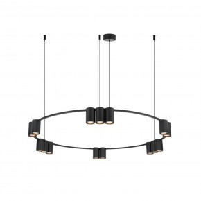 DK4067-BK Подвесной светильник ORBIT, IP20, 15xGU10 LED до 15 Вт, черный матовый, алюминий в Нытве - nytva.ok-mebel.com | фото 3