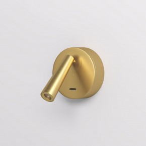 DK5072-SB Бра SHINE WALL со светодиодом, D104*H68, IP20, 3000К, 3W, RA?90, сатинированная латунь, алюминий в Нытве - nytva.ok-mebel.com | фото 2