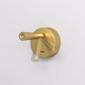 DK5072-SB Бра SHINE WALL со светодиодом, D104*H68, IP20, 3000К, 3W, RA?90, сатинированная латунь, алюминий в Нытве - nytva.ok-mebel.com | фото 3