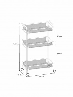 Э 322 С Этажерка "Ладья 2К" Серый в Нытве - nytva.ok-mebel.com | фото 2