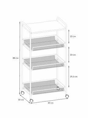 Э 357 С Этажерка "Ладья 34КС" Серый в Нытве - nytva.ok-mebel.com | фото 2