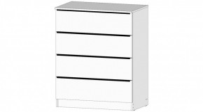 ЭЛЕГАНТ Комод 4 ящика (белый) в Нытве - nytva.ok-mebel.com | фото
