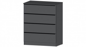 ЭЛЕГАНТ Комод 4 ящика (графит) в Нытве - nytva.ok-mebel.com | фото