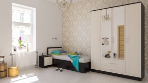 Фиеста Кровать 0900, цвет венге/дуб лоредо, ШхГхВ 93,5х203,5х80 см., сп.м. 900х2000 мм., без матраса, основание есть в Нытве - nytva.ok-mebel.com | фото 5