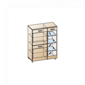 Гостиная Камелия Композиция 12 (Гикори Джексон темный) в Нытве - nytva.ok-mebel.com | фото 8