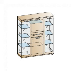 Гостиная Мелисса Композиция 6 (Ясень Асахи) в Нытве - nytva.ok-mebel.com | фото 2