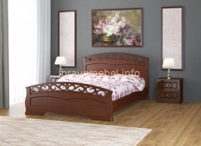 ГРАЦИЯ-1 Кровать из массива 900 (Орех) в Нытве - nytva.ok-mebel.com | фото