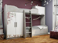 Кровать двухъярусная Грей в Нытве - nytva.ok-mebel.com | фото 1