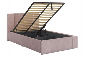 ХЛОЯ Кровать 1200 с ПМ (нежно-розовый велюр) в Нытве - nytva.ok-mebel.com | фото