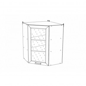 КГ "Агава" ВВУС550 Шкаф навесной угловой h 900 Лиственница светлая в Нытве - nytva.ok-mebel.com | фото