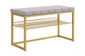 КЛАССНАЯ 2 Обувница (золото/оникс (велюр)​​​​​​​) в Нытве - nytva.ok-mebel.com | фото