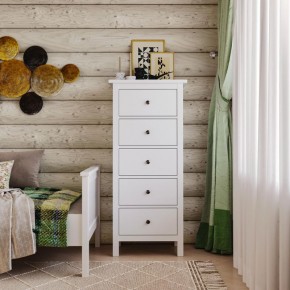 Комод 05 Кантри белый с пятью ящиками в Нытве - nytva.ok-mebel.com | фото 4