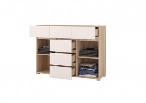 Комод 1200 АНТАЛИЯ (Сонома/Белый софт) в Нытве - nytva.ok-mebel.com | фото 2