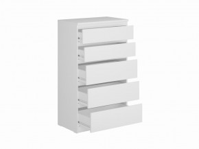 Комод КАСТОР с пятью ящиками, цвет белый в Нытве - nytva.ok-mebel.com | фото 2