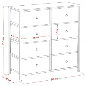 Комод Leset Линкс 8 ящиков (МДФ) в Нытве - nytva.ok-mebel.com | фото 12