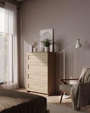 Комод СИРИУС с четырьмя ящиками, цвет Дуб Сонома в Нытве - nytva.ok-mebel.com | фото