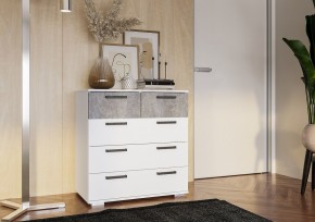Комод Стандарт-5 NEW (белый/цемент светлый) в Нытве - nytva.ok-mebel.com | фото 3