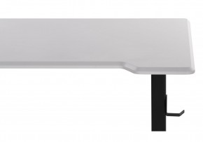 Компьютерный стол Маркос с механизмом подъема 120х75х75 белая шагрень / черный в Нытве - nytva.ok-mebel.com | фото 8