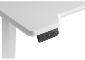 Компьютерный стол Маркос с механизмом подъема 120х75х75 белый / шагрень белая в Нытве - nytva.ok-mebel.com | фото 7