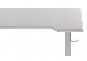Компьютерный стол Маркос с механизмом подъема 120х75х75 белый / шагрень белая в Нытве - nytva.ok-mebel.com | фото 8