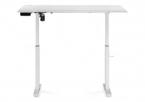Компьютерный стол Маркос с механизмом подъема 140х80х75 белый / шагрень белая в Нытве - nytva.ok-mebel.com | фото 4