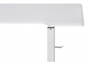 Компьютерный стол Маркос с механизмом подъема 140х80х75 белый / шагрень белая в Нытве - nytva.ok-mebel.com | фото 8