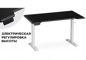 Компьютерный стол Маркос с механизмом подъема 140х80х75 черная шагрень / белый в Нытве - nytva.ok-mebel.com | фото 14