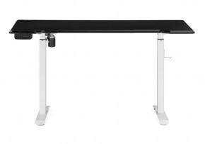 Компьютерный стол Маркос с механизмом подъема 140х80х75 черная шагрень / белый в Нытве - nytva.ok-mebel.com | фото 3