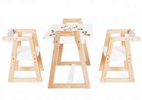 Комплект детской мебели стол и  два стула Я САМ "Лофт-Дуо" (Белый) в Нытве - nytva.ok-mebel.com | фото