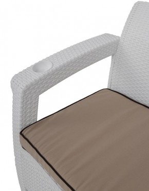 Комплект кресел Yalta Premium Double Seat (Ялта) белый (+подушки под спину) в Нытве - nytva.ok-mebel.com | фото 4
