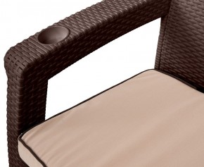 Комплект кресел Yalta Premium Double Seat (Ялта) шоколадный (+подушки под спину) в Нытве - nytva.ok-mebel.com | фото 2