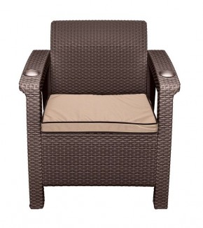 Комплект кресел Yalta Premium Double Seat (Ялта) шоколадный (+подушки под спину) в Нытве - nytva.ok-mebel.com | фото 3
