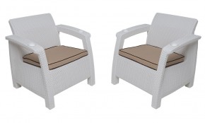 Комплект на балкон Yalta Balcony Set (Ялта) белый в Нытве - nytva.ok-mebel.com | фото 4