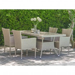 Комплект плетеной мебели AM-196/T196 Beige 4Pcs (4+1) в Нытве - nytva.ok-mebel.com | фото