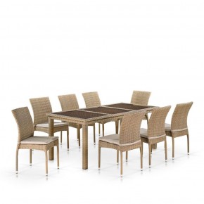 Комплект плетеной мебели T365/Y380B-W65 Light Brown (8+1) в Нытве - nytva.ok-mebel.com | фото 1