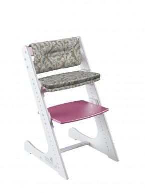 Комплект растущий стул и подушки Конёк Горбунёк Комфорт  (Бело-розовый, Арабика) в Нытве - nytva.ok-mebel.com | фото