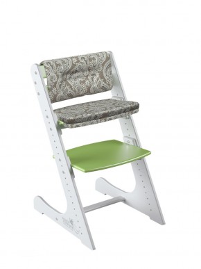 Комплект растущий стул и подушки Конёк Горбунёк Комфорт  (Бело-зеленый, Арабика) в Нытве - nytva.ok-mebel.com | фото