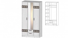 КОСТА-РИКА Шкаф 3-х створчатый (анкор светлый) в Нытве - nytva.ok-mebel.com | фото