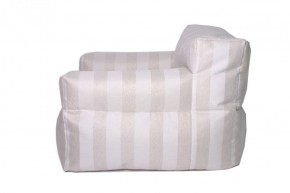 Кресло бескаркасное Уют полоса (Молочный) в Нытве - nytva.ok-mebel.com | фото 3