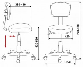 Кресло Бюрократ CH-299/G/15-48 серый в Нытве - nytva.ok-mebel.com | фото 3