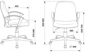 Кресло Бюрократ CH-808-LOW/#B черный 3С11 в Нытве - nytva.ok-mebel.com | фото 4