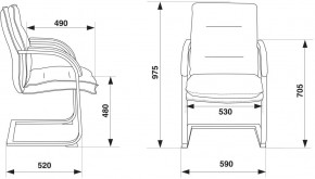Кресло Бюрократ T-9927SL-LOW-V/BLACK в Нытве - nytva.ok-mebel.com | фото 4
