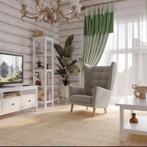 Кресло для отдыха Саари светло-серое, ткань рогожка в Нытве - nytva.ok-mebel.com | фото 4
