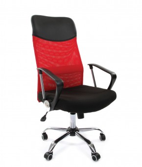 Кресло для руководителя CHAIRMAN 610 N (15-21 черный/сетка красный) в Нытве - nytva.ok-mebel.com | фото