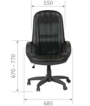 Кресло для руководителя  CHAIRMAN 685 (экокожа черный) в Нытве - nytva.ok-mebel.com | фото 5