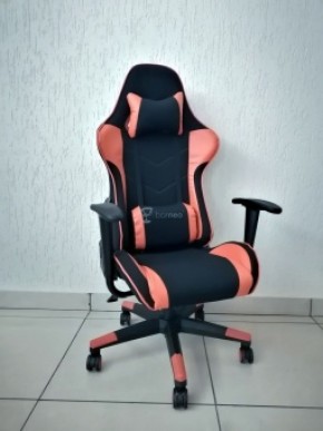 Кресло геймерское Barneo K-50 (черная сетка оранжевые вставки) в Нытве - nytva.ok-mebel.com | фото