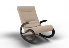 Кресло-качалка Мальта 10-Т-П (ткань/венге) ПЕСОК в Нытве - nytva.ok-mebel.com | фото
